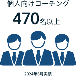 個人向けコーチング470名以上